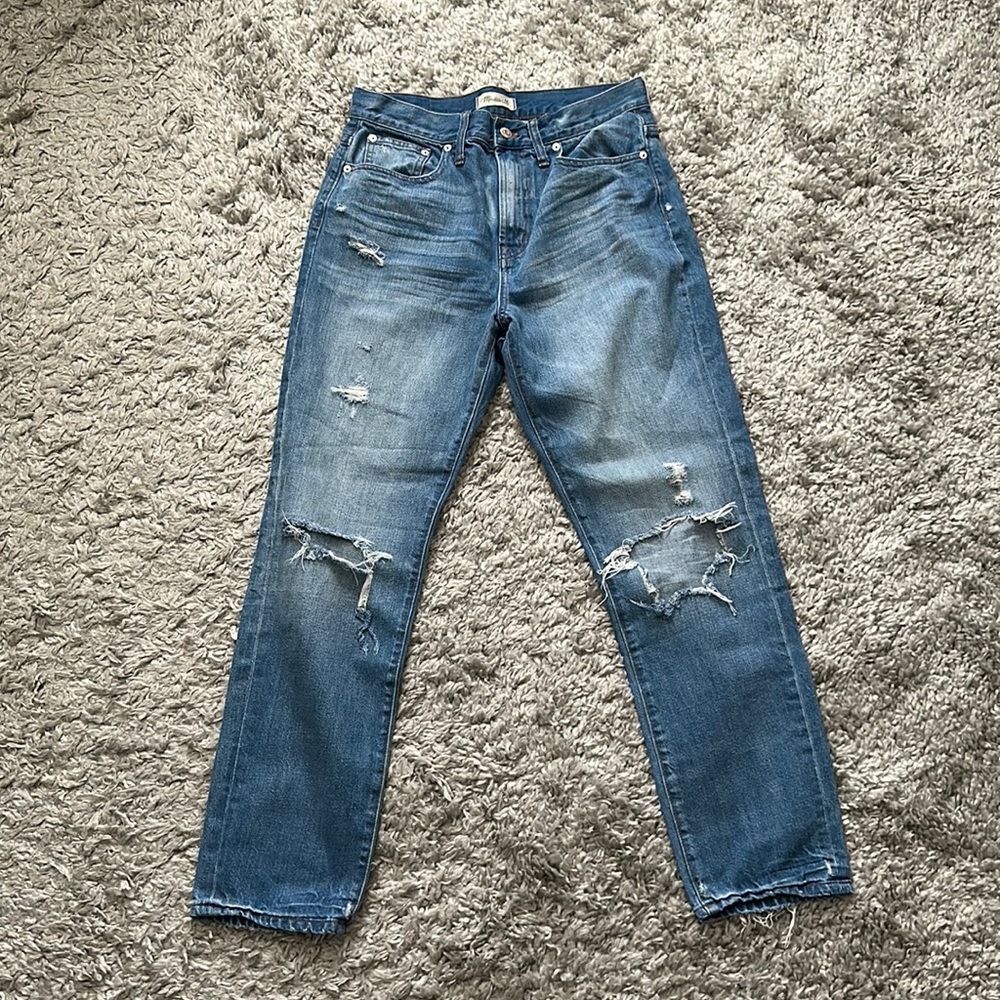 Madewell distressed perfect vintage jeans